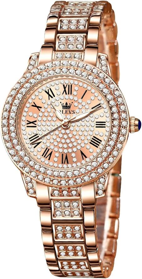 ميكنج تيك ساعات ذهبية اوتوماتيكية ميكانيكية ذاتية اللف باطار من الستانلس ستيل مضيئة مقاومة للماء معصم رسمية فاخرة للنساء تناظري