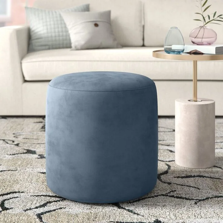 Pouf ronde anti tache