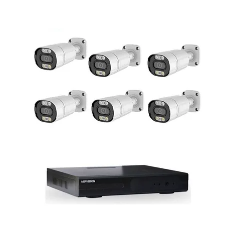 نظام مراقبة MIPVISION XDVR + 6 كاميرات خارجية 5MP