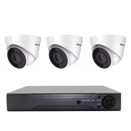 طقم مراقبة فيديو من MIPVISION - 3 كاميرات مراقبة داخلية - دقة 2 ميجابكسل