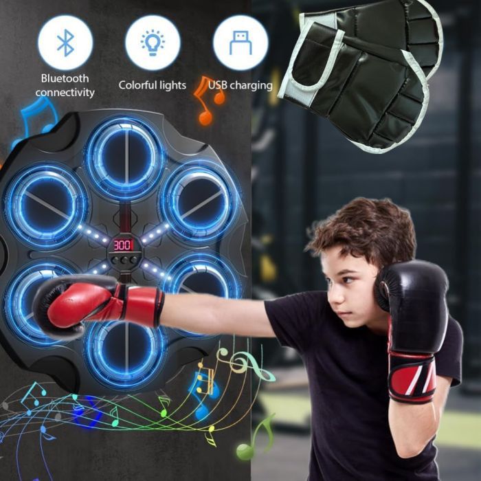 Machine de boxe musicale, entraîneur de frappe interactif | Machine à musique de boxe