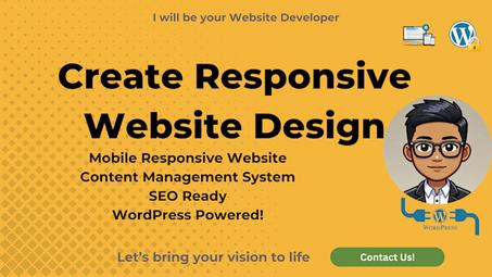 create responsive website with SEO in 24 hours