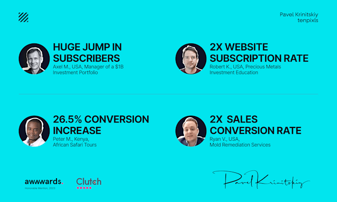 professional website that stands out and attracts clients