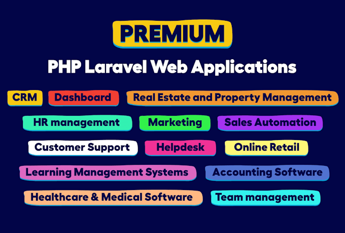 develop custom full stack PHP laravel web application