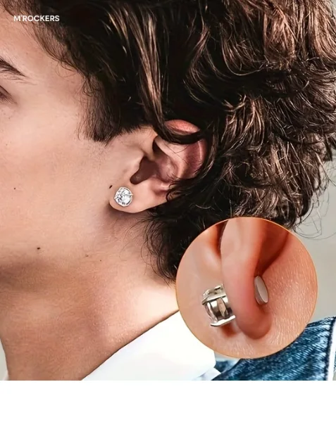 Pack 2 Magnetic Diamonds + 2 Boho earrings