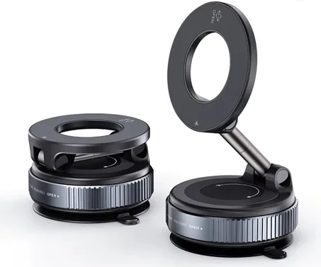 حامل هاتف مغناطيسي بالشفط القوي للسيارة