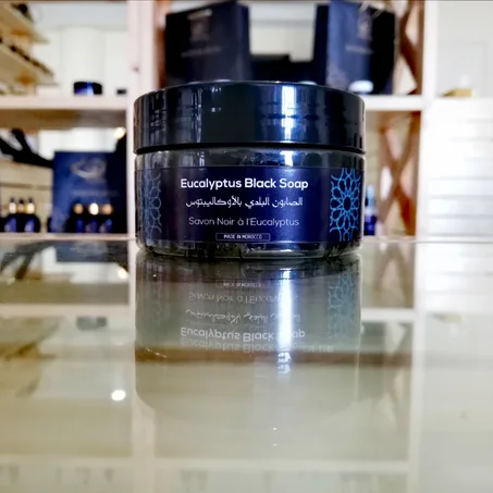 Savon noir à l'Eucalyptus - الصابون الأسود مع الأوكالبتوس