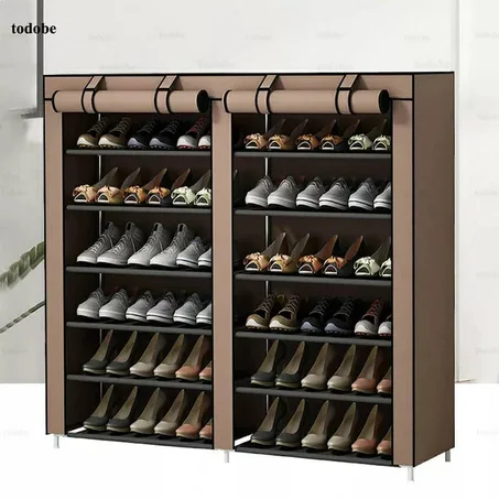 Armoire De Rangement chaussures à 12 Étages , détachable, anti-poussière, peu encombrant