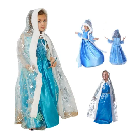 Déguisement Fillette robe elsa La reine des neiges 8 – 13 ans  رداء التخفي إلسا ملكة الثلج 8 - 13 سنة