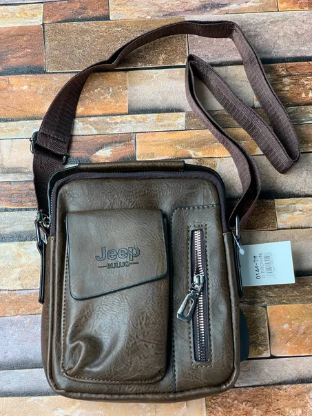 Mini Sacoche Jeep en cuir imperméable v1  حقيبة  جلدية صغيرة مقاومة للماء v1