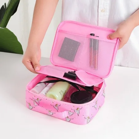 Pochette de maquillage et de cosmétiques, trousse de toilette Pour voyages  حقيبة المكياج ومستحضرات التجميل، وحقيبة أدوات الزينة للسفر