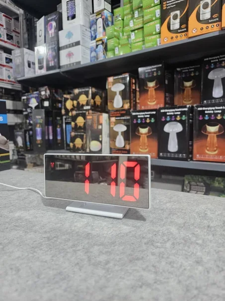 Réveil Numérique à Miroir LED, Montre Électronique DS-3618L