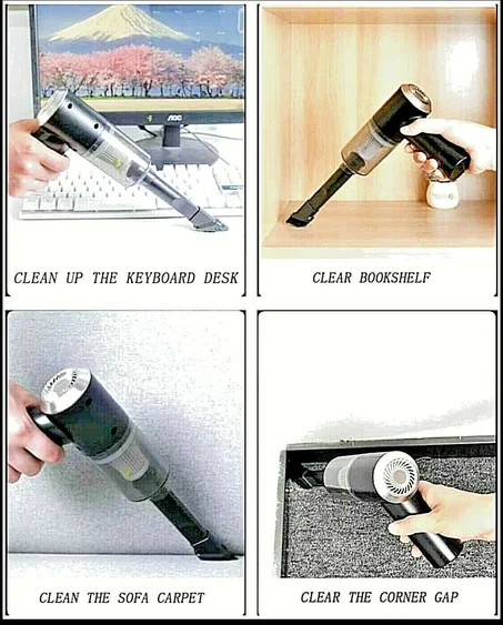 Aspirateur sans fil 2 In 1 Vacuum Cleaner For Car &amp; Home 12V 120w