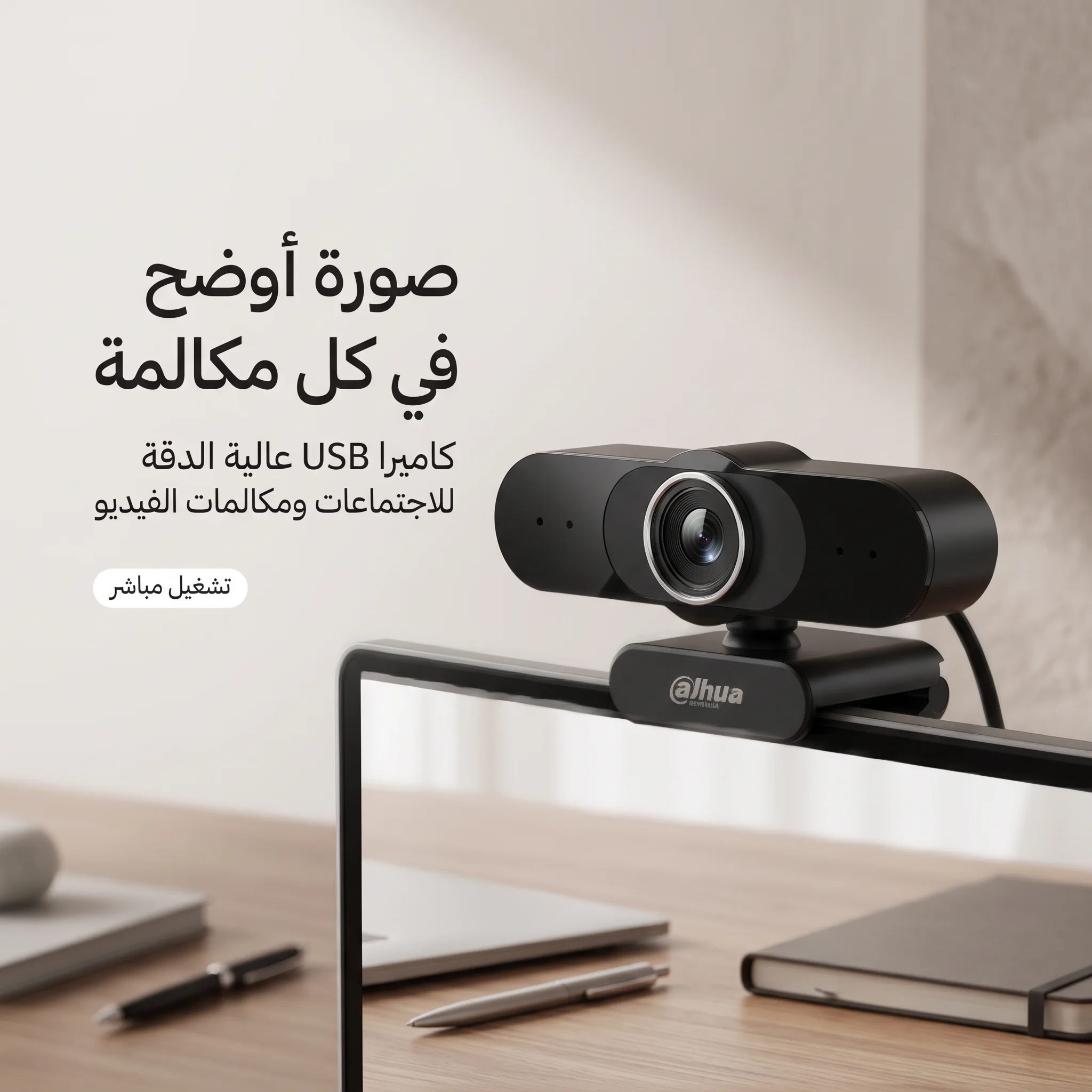 كاميرا الكمبيوتر والمراقبة  من شركة داهواى ضمان عام
