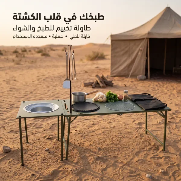 طقم طاولة تخييم