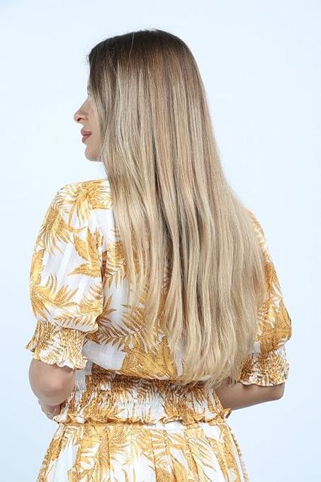 بلوزة باكمام قصيرة للنساء من نيشي