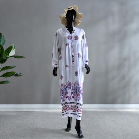 Robe De Tailleur À Manches Longues Pour Femmes Avec Imprimé Floral