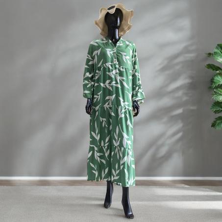 Robe midi à motif