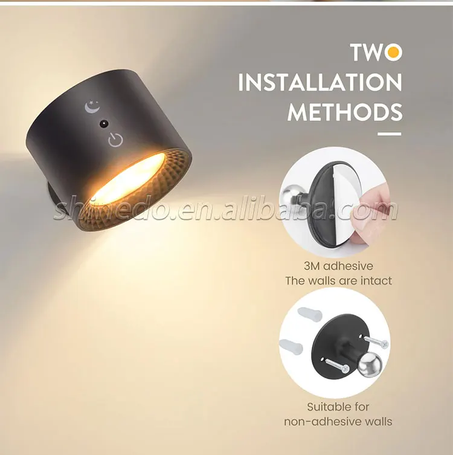 المصباح المغناطيسي الذكي - إضاءة قابلة للتعديل بزاوية °360