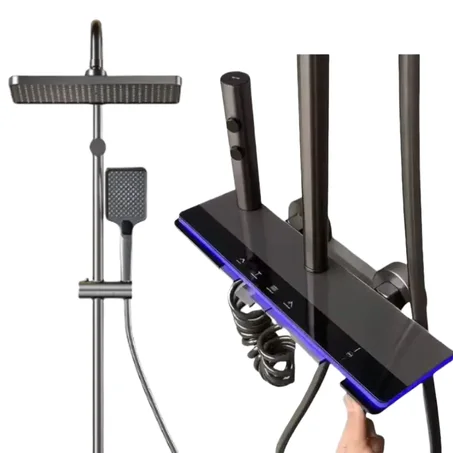 دش عصري باللون الأسود المطفي