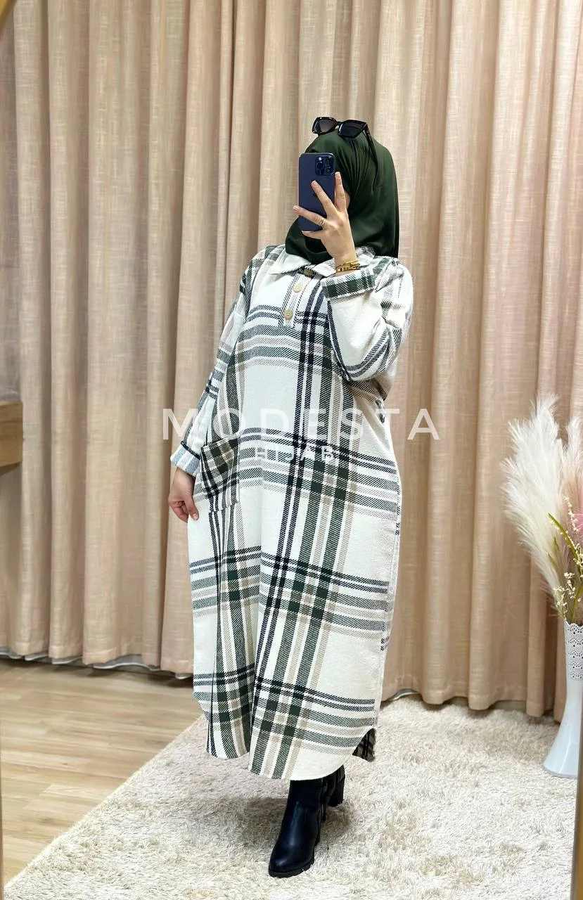 ✨ فستان أنيق بتفاصيل راقية وقصّة مريحة