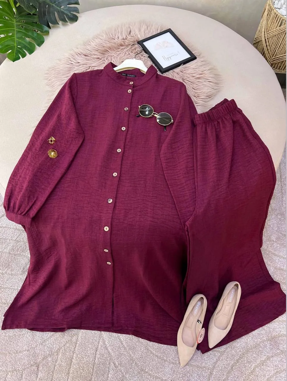 ✨ طقم أنيق ومحتشم بخامة ثوب ممتازة وخفيفة