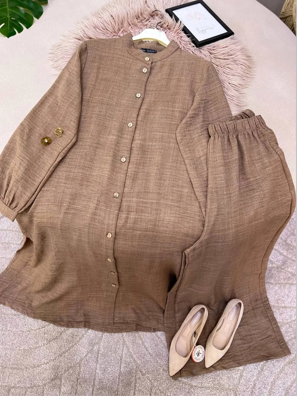 ✨ طقم أنيق ومحتشم بخامة ثوب ممتازة وخفيفة