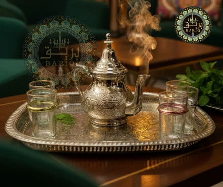 ✨ برّاد وصينية فضة مغربية أصلية – إصدار بريق