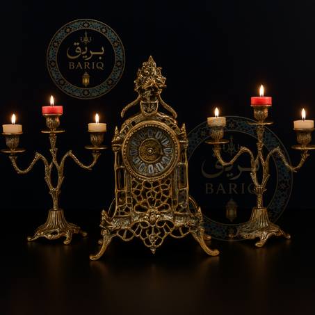 ساعة ديكور برتغالية فاخرة – نحاس  بجودة عالية