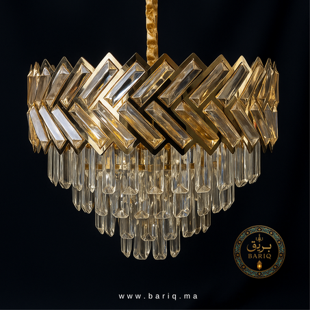 ثريا كريستال فخمة بقياس 50 سم