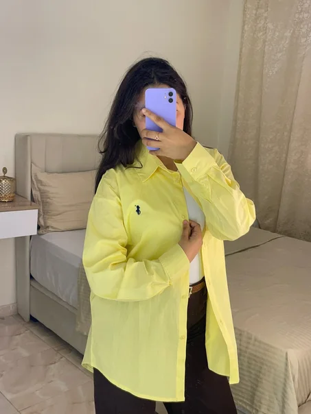 قميص بولو اصفر