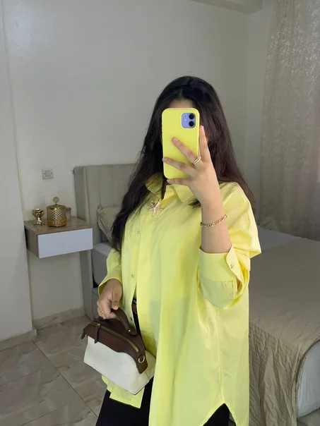 قميس نسائي اصفر