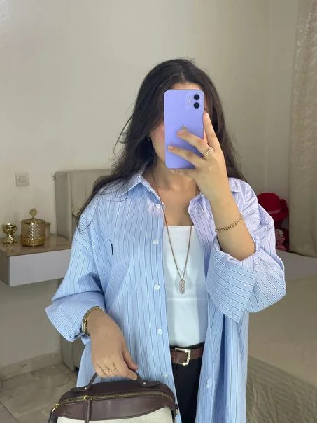 قميص نسائي بولو مخطط