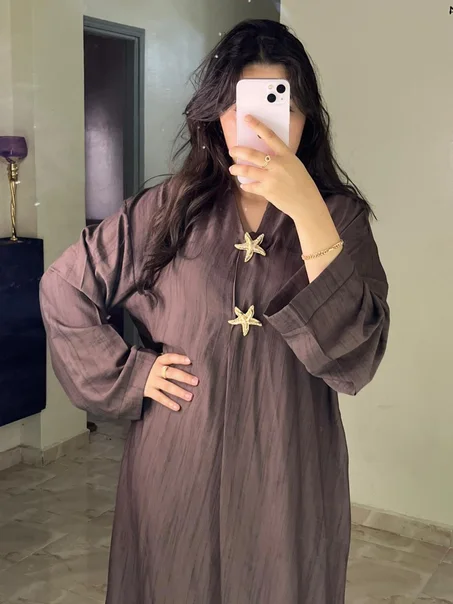 فستان بني