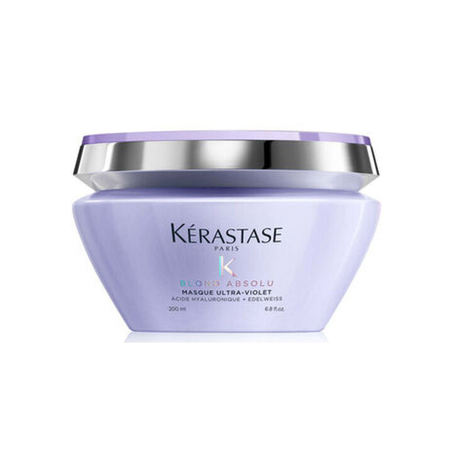 KERASTASE | BLOND ABSOLU MASQUE ULTRA-VIOLET - MASQUE VIOLET ANTI-FAUX REFLETS POUR CHEVEUX DECOLORES OU MECHES.