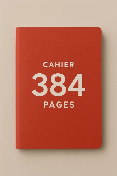 Cahier Petit Format 348 pages