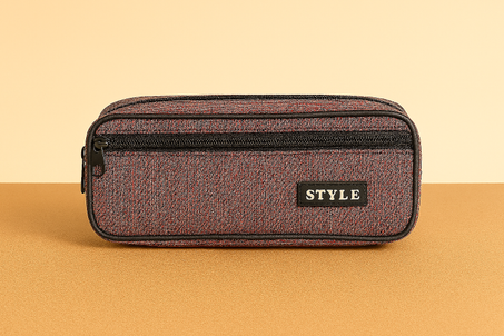 Trousse STYLE – Design Moderne Gris Rouge