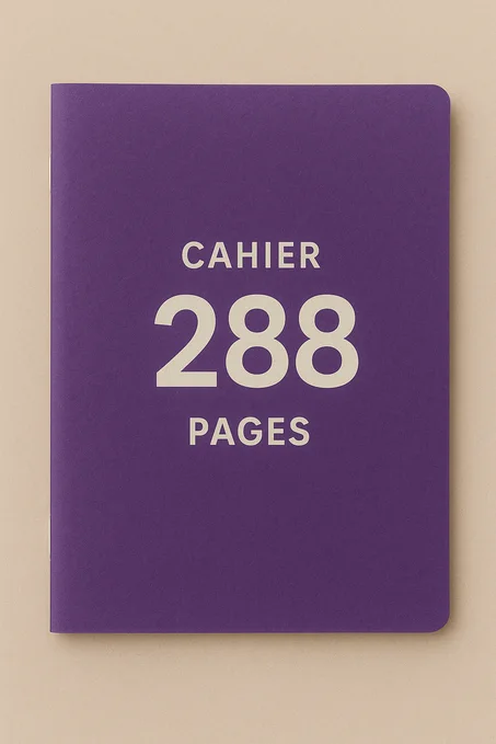 Cahier Petit Format 288 pages GF