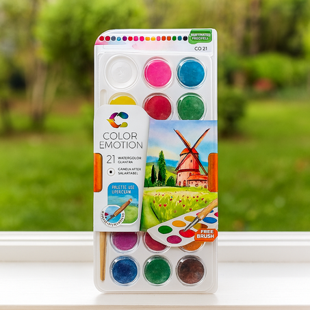 🎨 Palette d’Aquarelle - Color Emotion (21 couleurs)