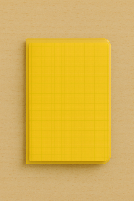 Chemise Cahier Petit Format Couleur Jaune