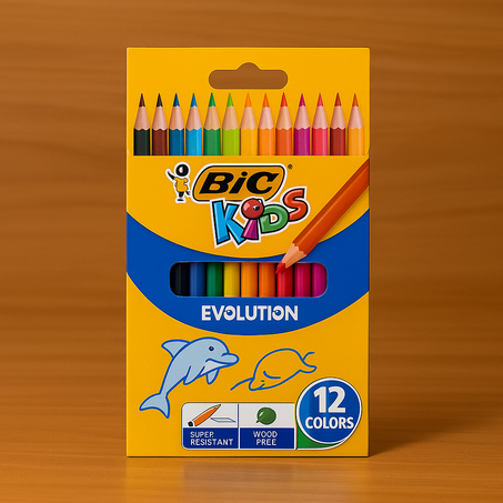 Pack de 12 crayons BIC Kids