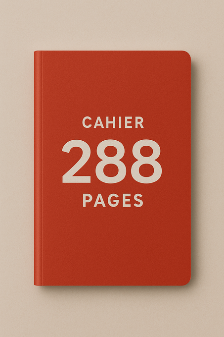 Cahier Petit Format 288 pages