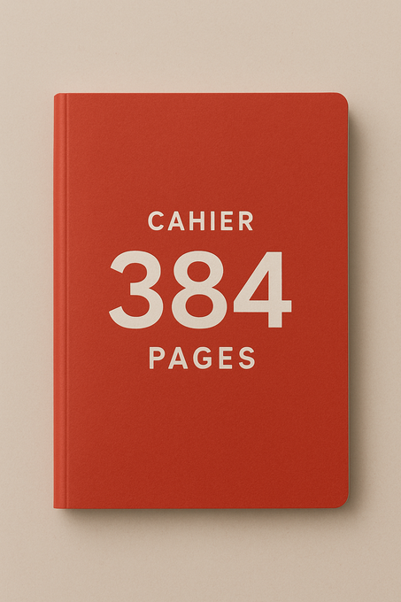 Cahier Grand Format 384 pages