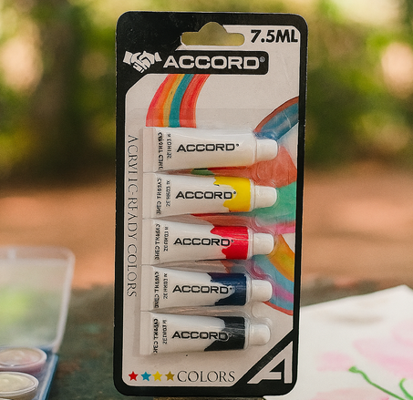 🎨 Set de Peinture Acrylique – ACCORD (5 Tubes de 7.5 ml)