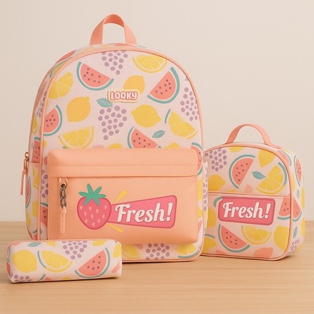 Ensemble Scolaire Looky “Fresh” – 3 Pièces