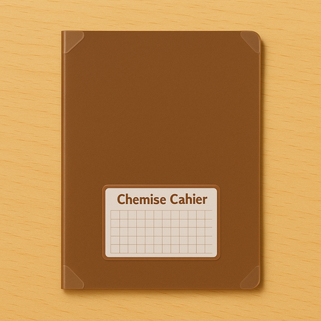 Chemise Cahier Petit Format Couleur Marron