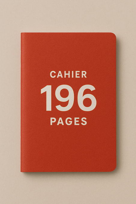 Cahier Petit Format 196 pages