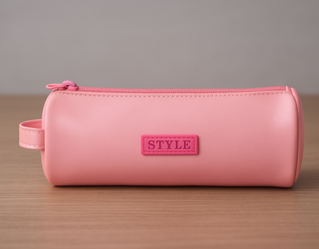 Trousse STYLE – Cylindrique Rose Pastel