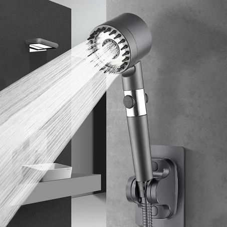 (رشاشة دش مع فلتر لتصفية الماء – 3 أوضاع للرش + فرشاة للتدليك (توصيل مجاني