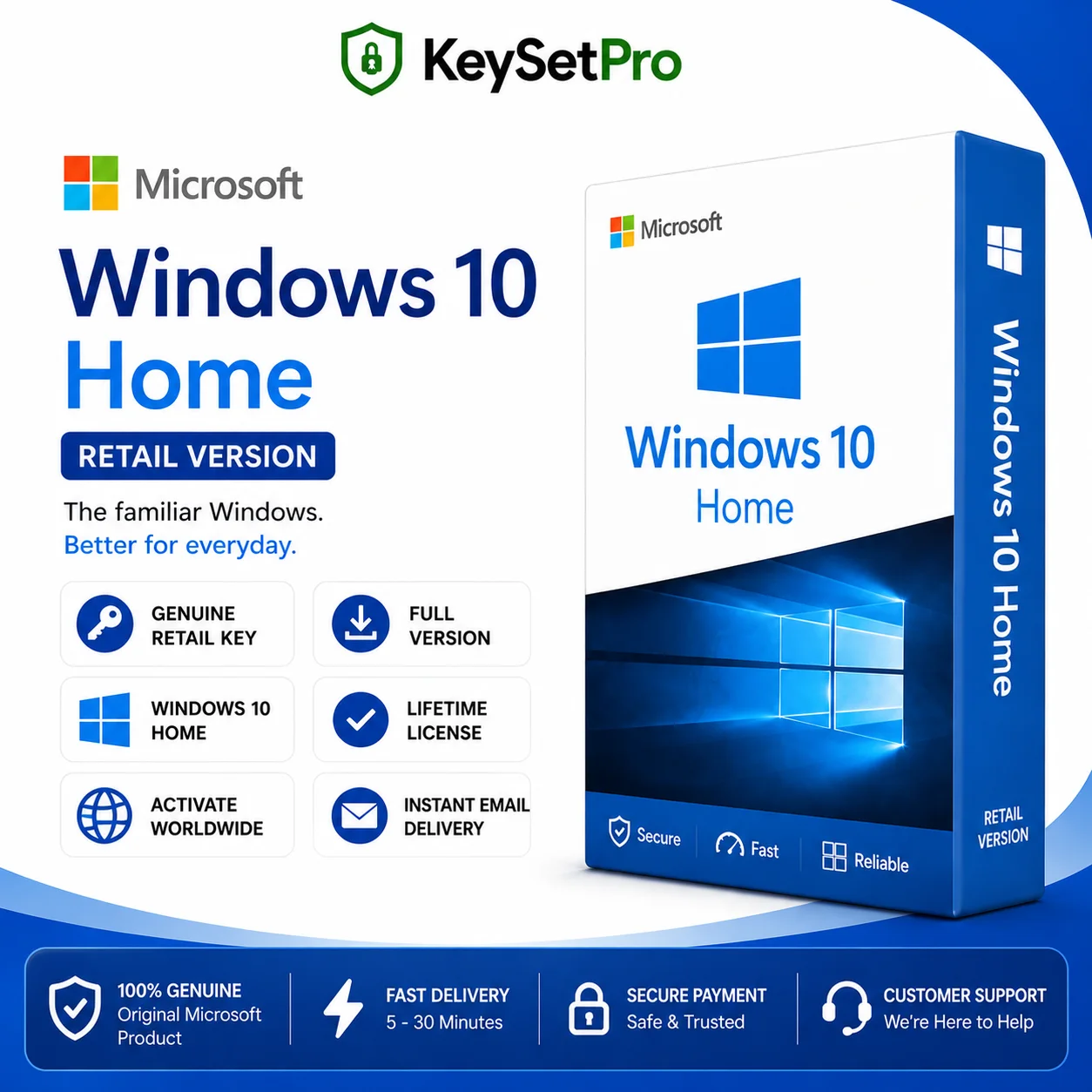 Microsoft Windows 10 Home (Retail)